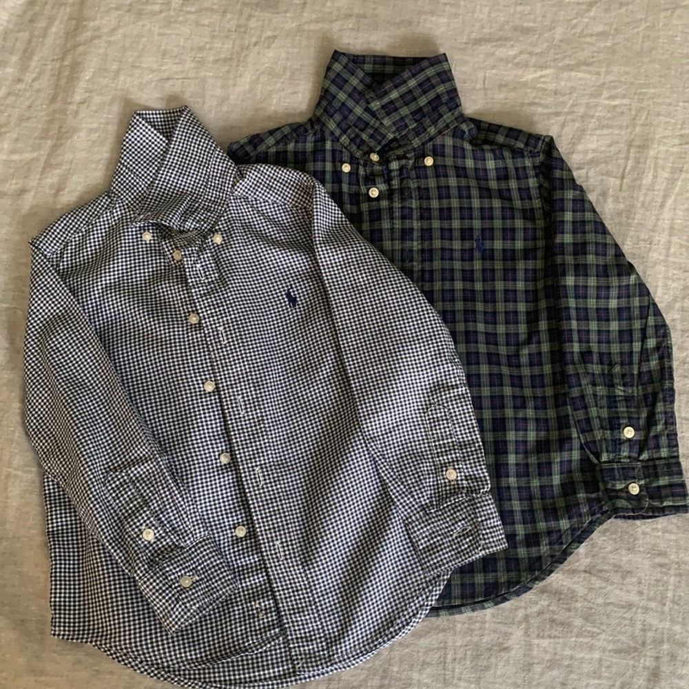 2 Ralph Lauren 4T Button Down Shirts